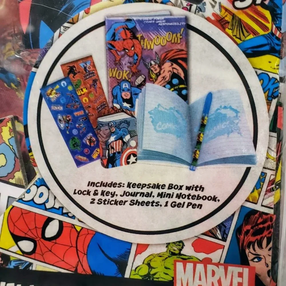 Superhero Avengers Journal Notebook Sticke…